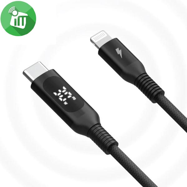 MOMAX DL52 Elite Link USB-C to Lightning Cable 30W With LED Display (1.2m)