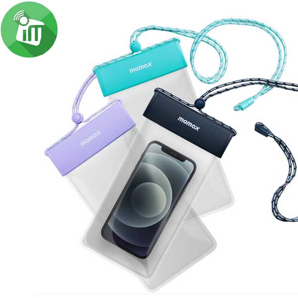 MOMAX Portable Hanging Phone Waterproof Pouch Bag