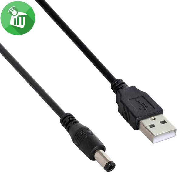 Cable USB A to DC 5.5mm/2.5mm (1M)