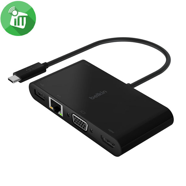 Belkin USB-C Multimedia + Charge Adapter (100W)