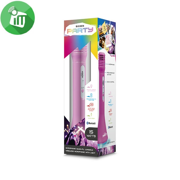Bigben PARTY Wireless Microphone Karaoke with Light