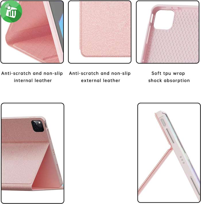 HK11T Smart Bluetooth Keyboard Cloth Case With Touchpad and Light For iPad Air 4th5th (2020-2022)iPad Pro 11 (2020-2022)
