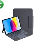 J3128D Smart Bluetooth Keyboard Leather Case With Touchpad and Light For iPad 10.9 10th (2022)