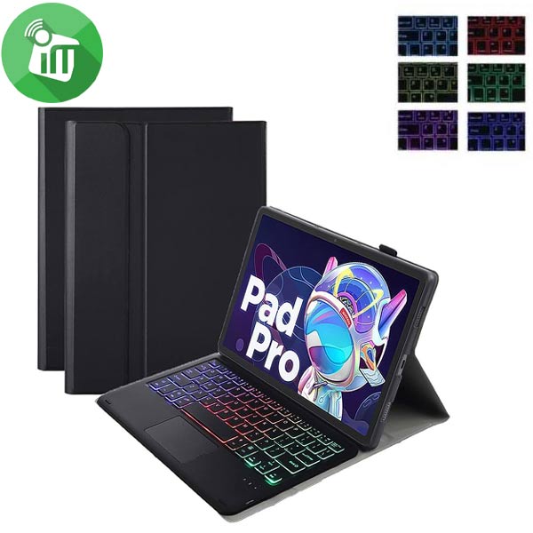 LX112T Smart Bluetooth Keyboard Leather Case With Touchpad and Light For Lenovo Tab P11 Pro Gen 2Lenovo Pad Pro (2022)