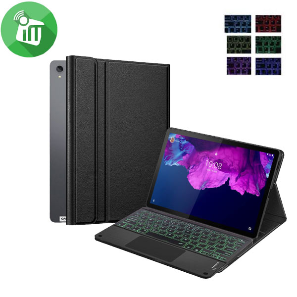 LX11T Smart Bluetooth Keyboard Leather Case With Touchpad and Light For Lenovo Tab P11P11 PlusLenovo PadPad Plus