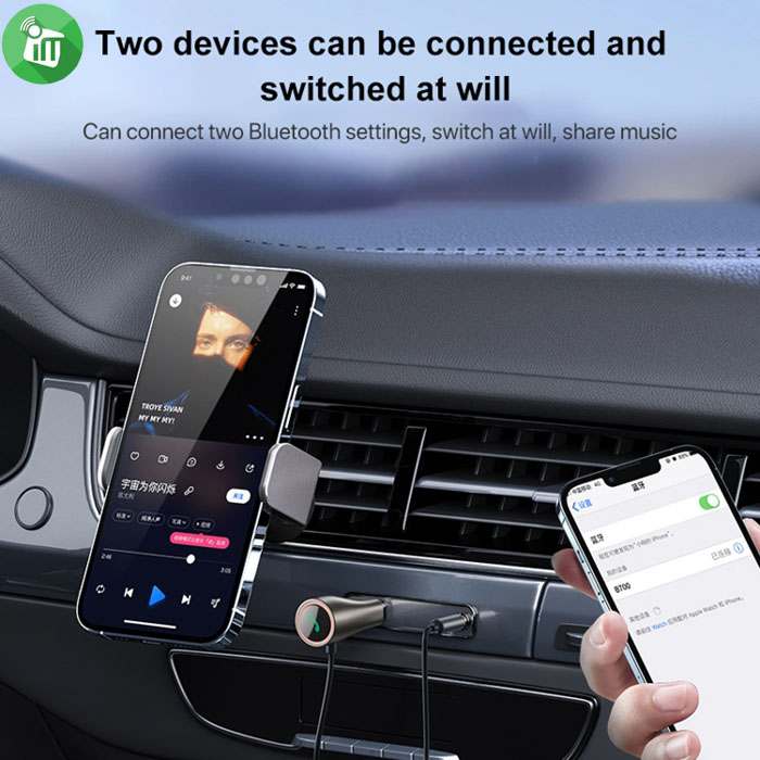 Rock B700 BT Car Audio Receiver AUX Wireless Adapter
