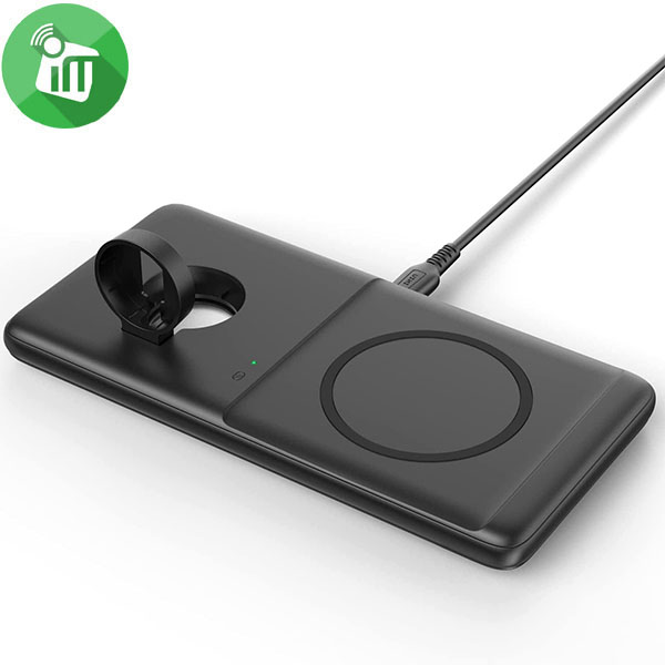 SAFUEL 2 in 1 Wireless Charger Pad (15W)