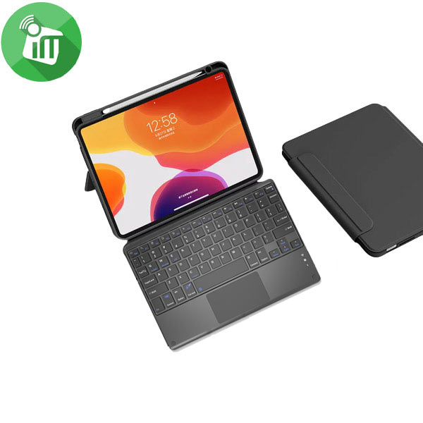 SX11T Smart Bluetooth Keyboard Leather Case With Touchpad and Light For iPad Air 4th5th (2020-2022)iPad Pro 11 (2020-2022)