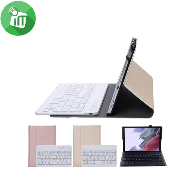 T220D Smart Bluetooth 3.0 Keyboard Leather Case With Light For Samsung Galaxy Tab A7 Lite