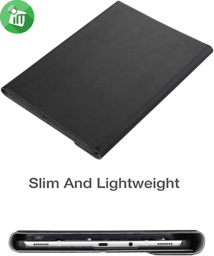T510D Smart Bluetooth 3.0 Keyboard Leather Case With Light For Samsung Galaxy Tab A 10.1 (2019)