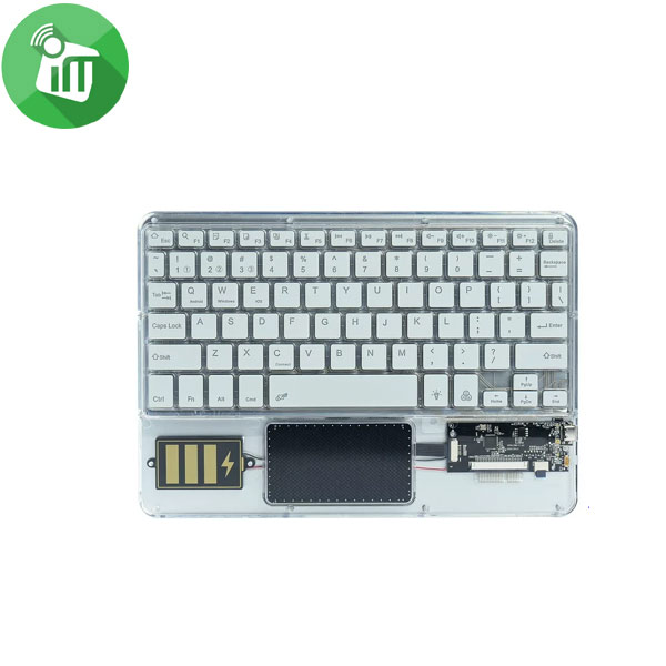Z33 Bluetooth 3.0 Transparent Backlit Keyboard With Touchpad Universal 10-Inch
