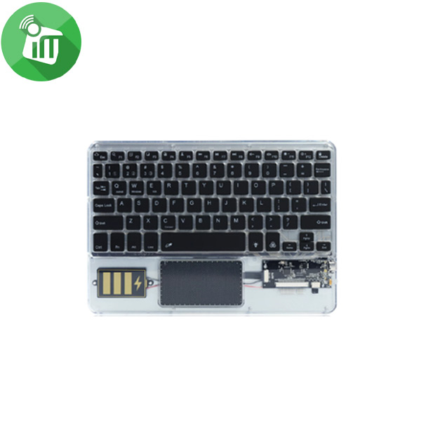 Z33 Bluetooth 3.0 Transparent Backlit Keyboard With Touchpad Universal 10-Inch