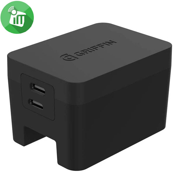 Griffin Premium PowerBlock USB-C 30W Dual Wall Charger