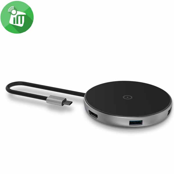 JCPAL ELEX USB-C Hub with Wireless Charger