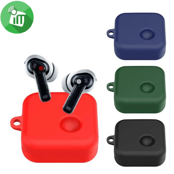 Pocket Silicon Cover For Nothing Ear 1 with Keychain