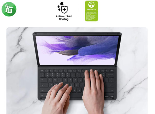 Samsung Galaxy Tab S8 Plus | S7 Plus | S7 FE Book Cover Keyboard Slim