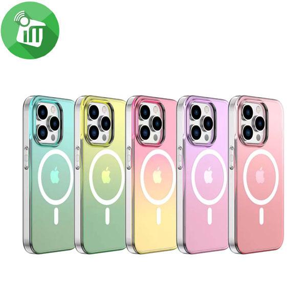 mutural Candy Clear Series Magnetic Hard Case iPhone 15 Pro Max