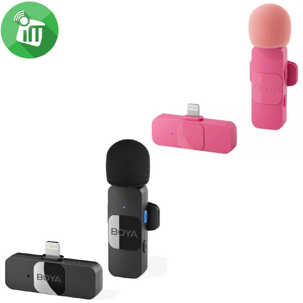 BOYA BY-V1 Ultracompact 2.4GHz Wireless Microphone System (Lightning)