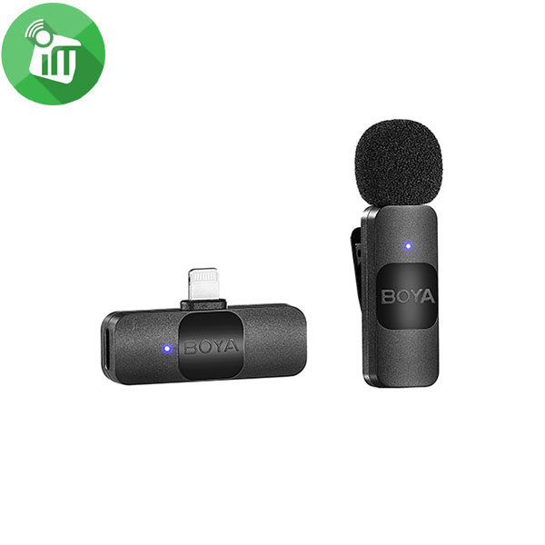 BOYA BY-V1 Ultracompact 2.4GHz Wireless Microphone System (Lightning) - Image 3