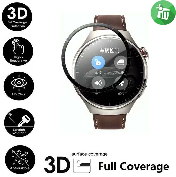 KuZoom PMMA Full TPU Screen Protector Huawei Watch 4 Pro