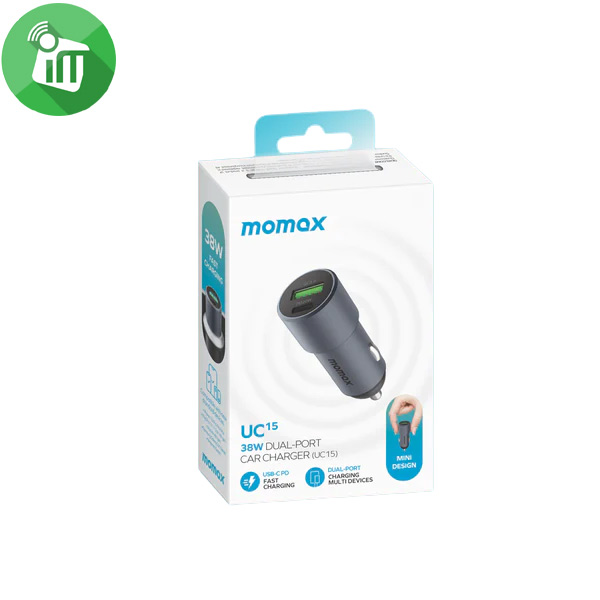 Momax UC15 38W Dual Output Car Charger