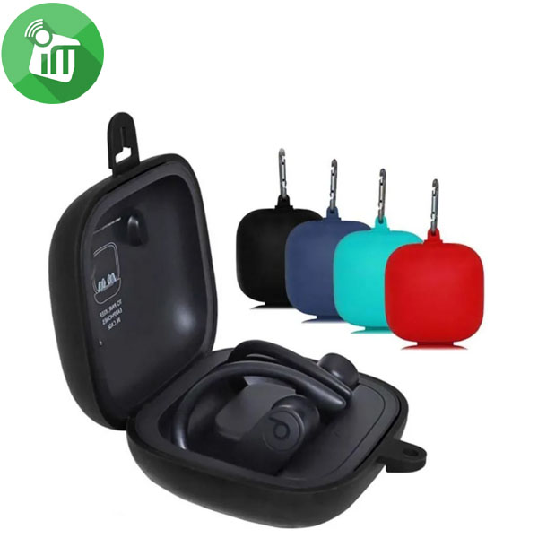 Pod Pocket Silicone Cover For Powerbeats Pro with Keychain