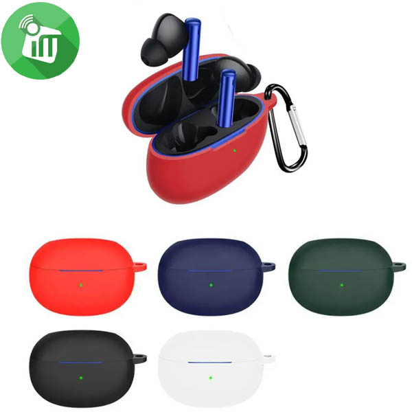 Pod Pocket Silicone Cover For Realme Buds Air 3 with Keychain