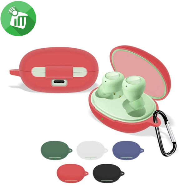 Pod Pocket Silicone Cover For Realme Buds Q2s With Keychain