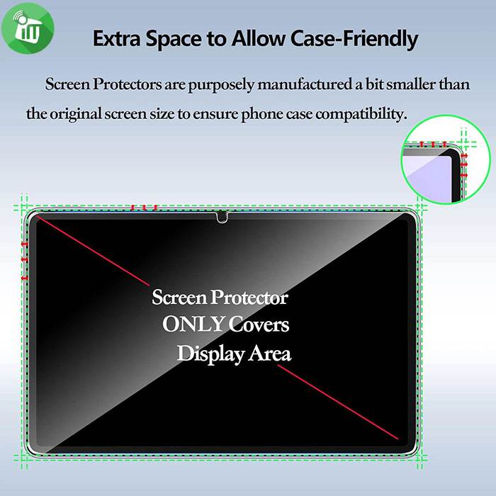 VMAX Tempered Glass Screen Protector 0.33MM 2.5D Normal Series For Honor Pad X9