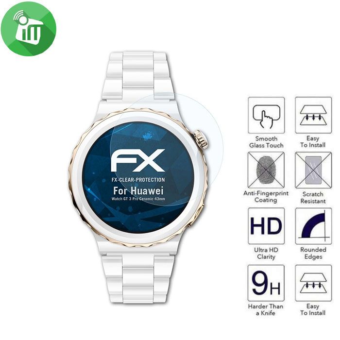 VMAX Tempered Glass Screen Protector 0.33MM 2.5D Normal Series For Huawei Watch GT 3 Pro Ceramic 43mm