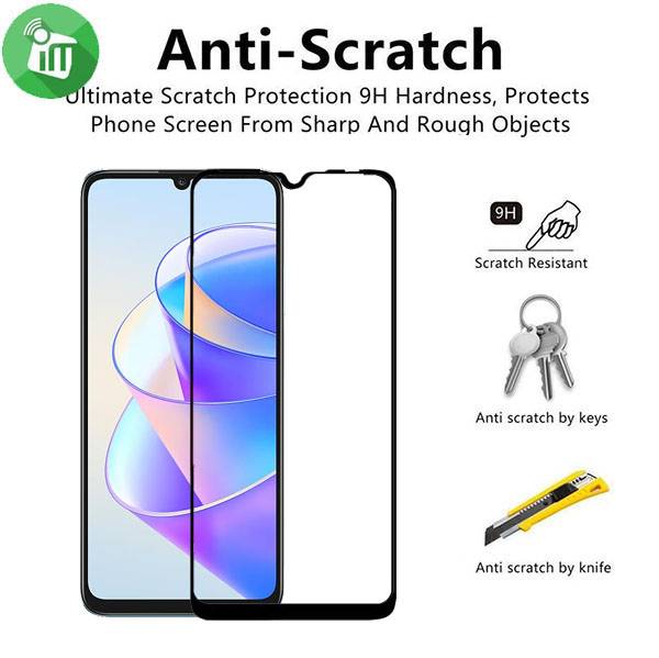Vmax Screen Protector 2.5D Full Glue Full cover Tempered Glass For Honor X7a