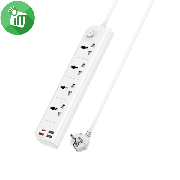 Yesido MC18 Power Strip 4 Socket 2M With PD 20W + QC3.0