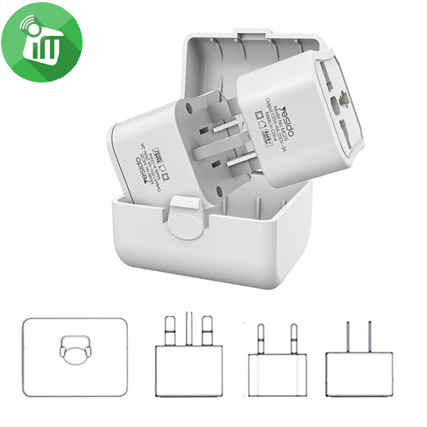 Yesido MC25 Travel Adapter Plug Kit