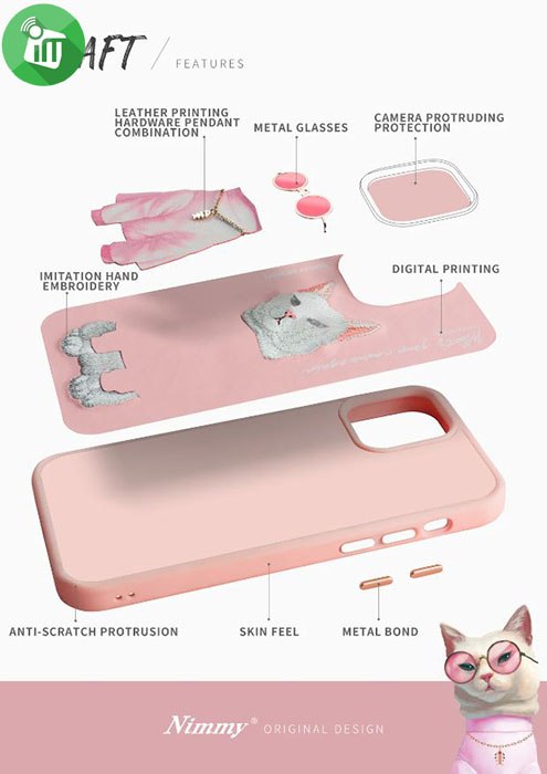 Nimmy Cool Glasses Series Hard Case For iPhone 15 Pro Max