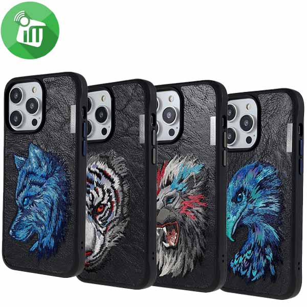 Nimmy Embroidery Series Hard Case For iPhone 15 Pro Max