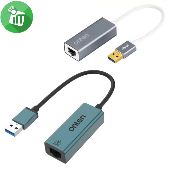 Onten U5225 USB 3.0 to Gigabit Ethernet Adapter (0.2M)