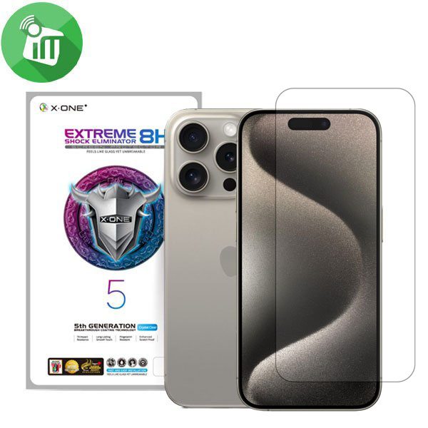 X.One Extreme Shock Eliminator (5th Generation) Screen Protector For iPhone 15 Pro