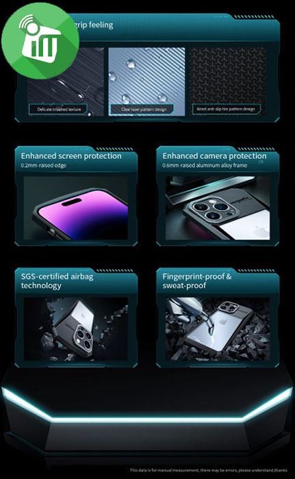 Xundd Cyber Series Lens Protection Case iPhone 14 Pro
