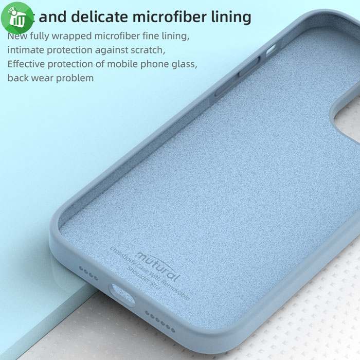 mutural Liquid Silicone Case For iPhone 15 Pro