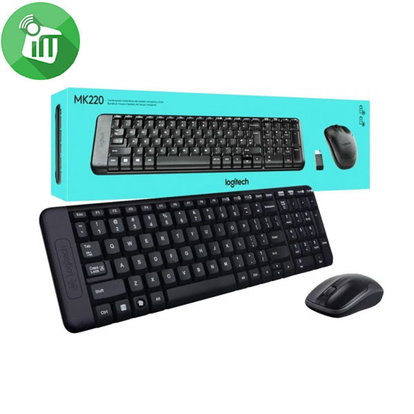 Logitech MK220 Wireless Keyboard-AR and Mouse Combo