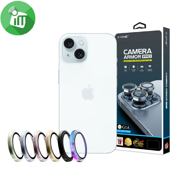X.One Camera Armor Pro iPhone 1515 Plus GIA Certified Sapphire Lens Protector