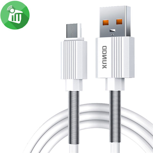 Xundd XDDC-016 Micro to USB-A Metal Spring Data Cable 2.1A (1m)