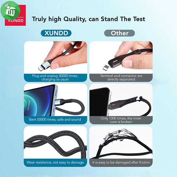 Xundd XDDC-019 Micro to USB-A Weave Data Cable 2.4A (1m)