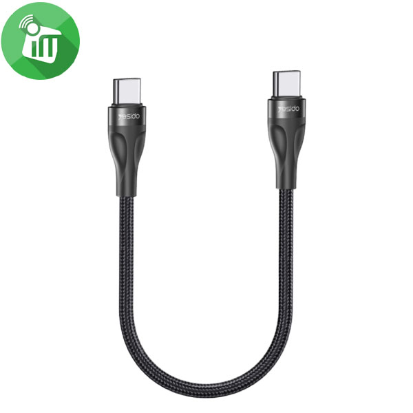 Yesido CA83 PD 45W USB-C To USB-C Braided Charging Data Cable (30CM)