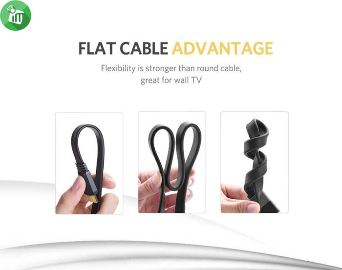 HDMI To HDMI Flat Cable 3M