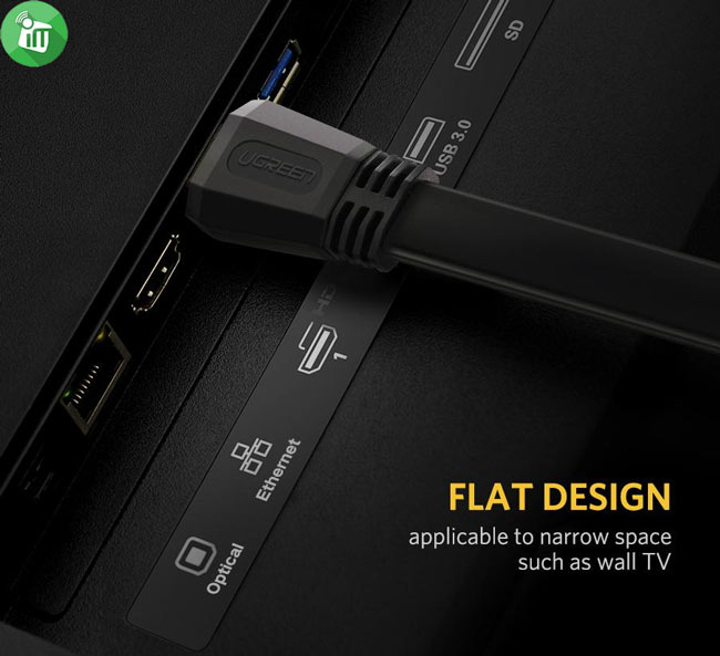 HDMI To HDMI Flat Cable 3M