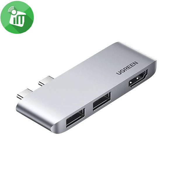 UGREEN 10914 USB-C Hub Macbook Adapter 3-IN-2