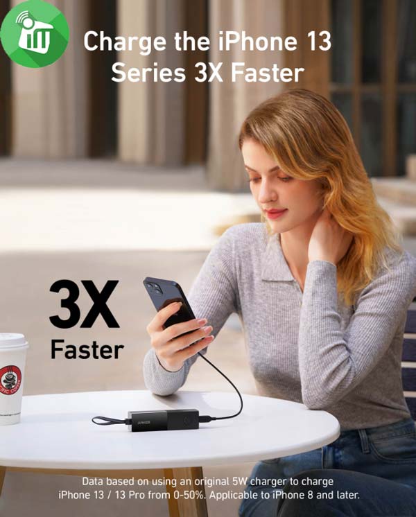 Anker A1633 PowerCore Fusion Prism 5K Powerbank 5000mAh