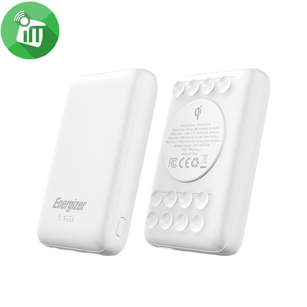 Energizer Ultimate QP10000PQ 18W Qi Wireless PD Power Bank 10000mAh With Suction Cup - Image 3