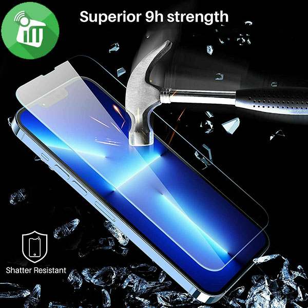 KingKong Full Glue HD Dustproof Glass Guard Screen iPhone 15 Pro